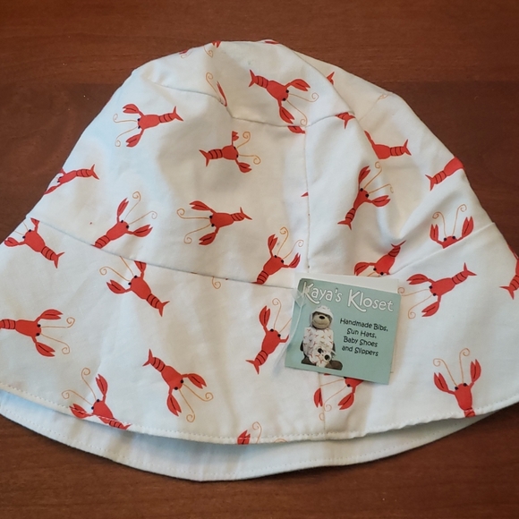 Kaya's Kloset Handmade Lobster Sun Hat NWT (a2p) - Picture 1 of 4